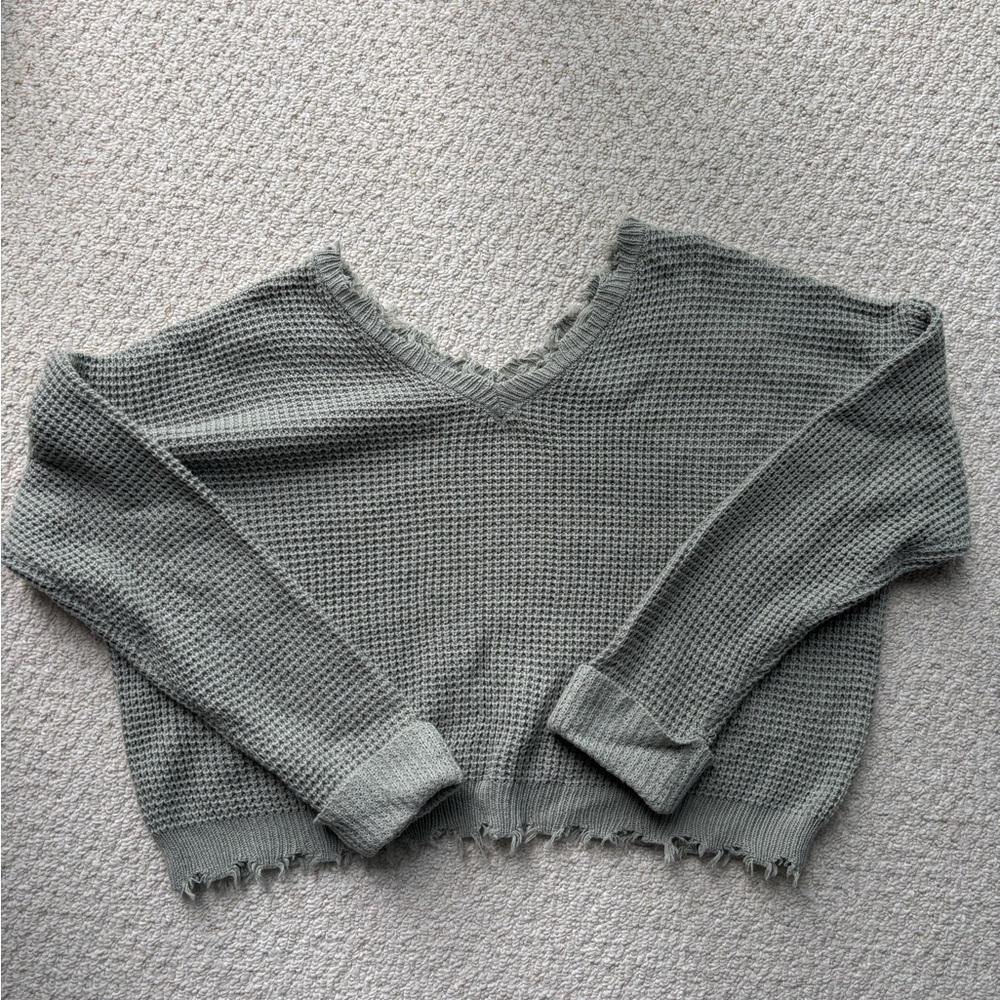 Moon & Madison Sage Knit Sweater